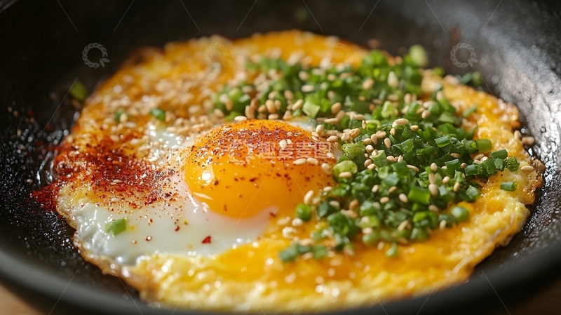 高清大图下载【趣麦麦图】麻辣煎蛋