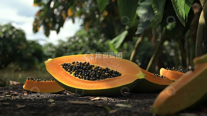 高清大图下载【趣麦麦图】番木瓜详情