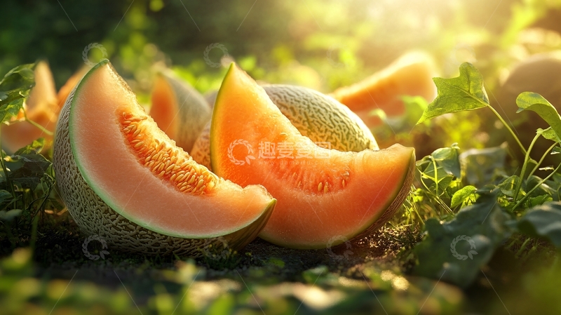 高清大图下载【趣麦麦图】新疆甜瓜高清