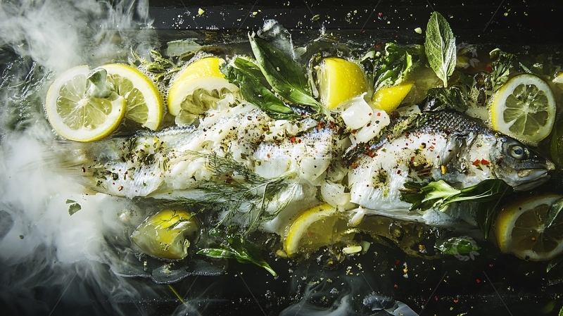 高清大图下载【趣麦麦图】柠檬黑鱼