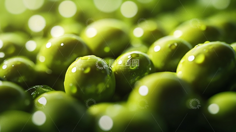 高清大图下载【趣麦麦图】绿色水珠壁纸4
