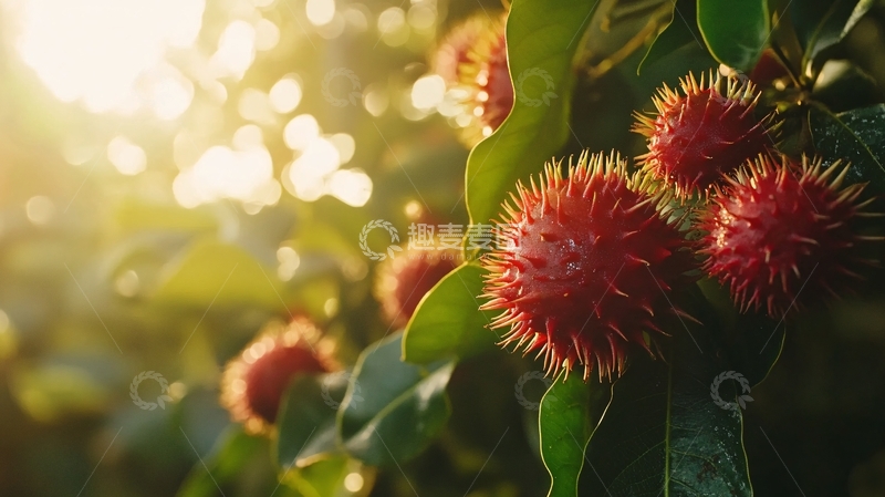 高清大图下载【趣麦麦图】红绒花花苞2