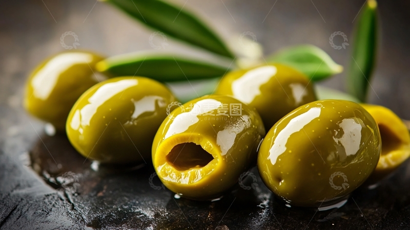 高清大图下载【趣麦麦图】竹叶包裹的橄榄