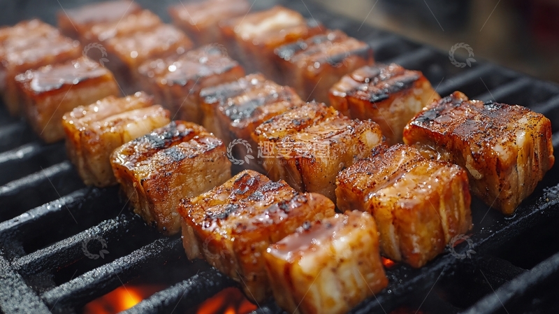 高清大图下载【趣麦麦图】碳烤五花