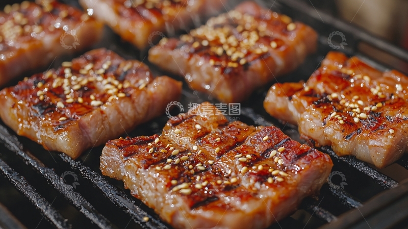高清大图下载【趣麦麦图】蜜汁烤肉