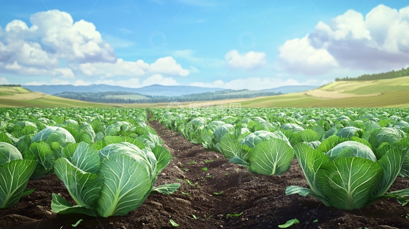 高清大图下载【趣麦麦图】大白菜田地2