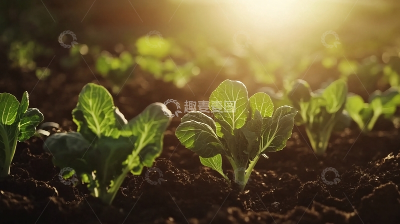 高清大图下载【趣麦麦图】阳光下的青菜37