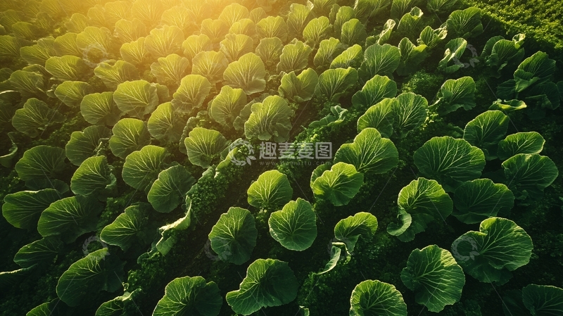 高清大图下载【趣麦麦图】大白菜田
