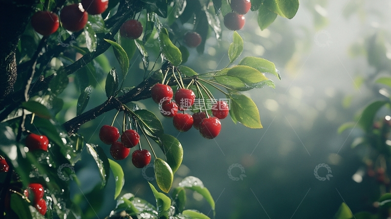 高清大图下载【趣麦麦图】逆光下的红果11