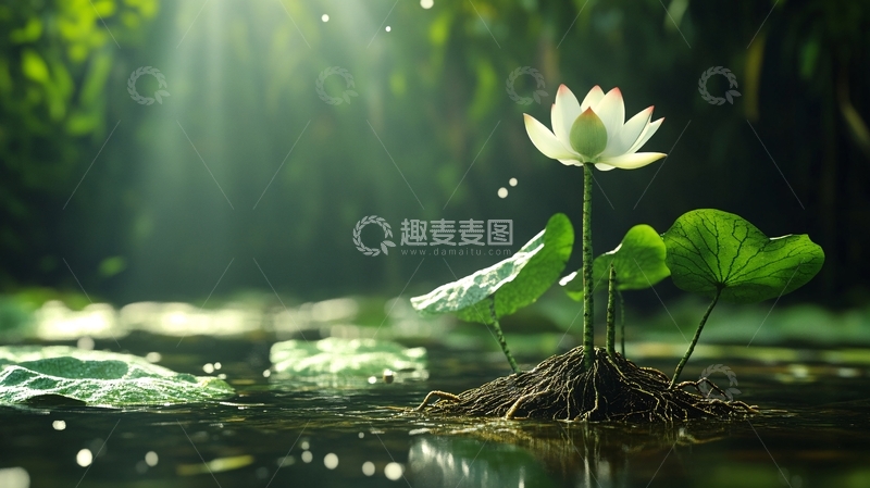 高清大图下载【趣麦麦图】意境荷花禅意荷花