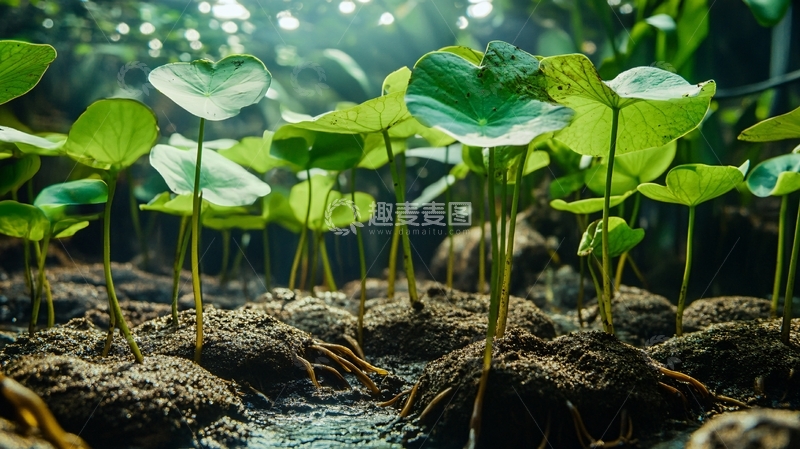 高清大图下载【趣麦麦图】莲花苗木