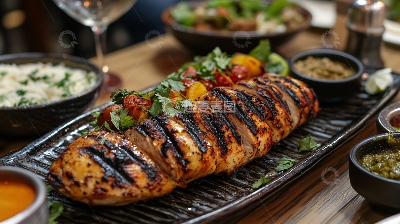 高清大图下载【趣麦麦图】岩烤鸡胸1