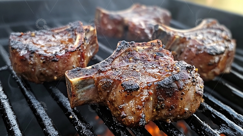 高清大图下载【趣麦麦图】炭烤香料羊排