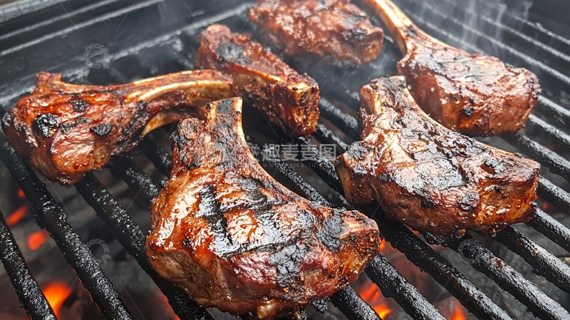 高清大图下载【趣麦麦图】窑烤羊排1