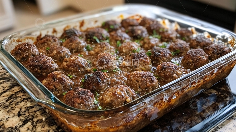 高清大图下载【趣麦麦图】刚出炉的肉丸