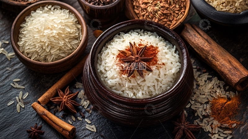 高清大图下载【趣麦麦图】健康食材茉莉香长粒米