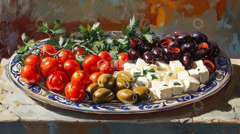 高清大图下载【趣麦麦图】-食物油画