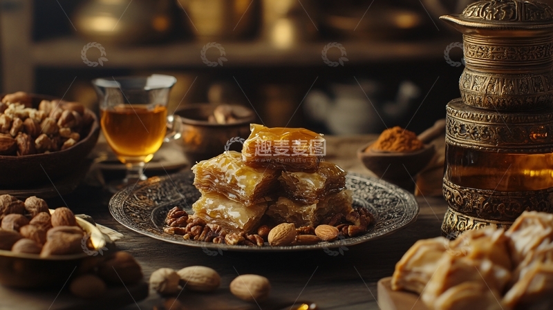 高清大图下载【趣麦麦图】阿拉伯甜品
