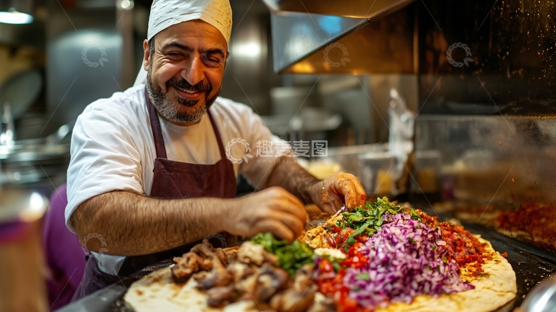 高清大图下载【趣麦麦图】新疆厨师
