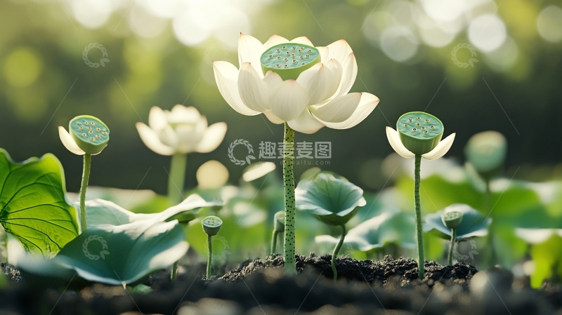 高清大图下载【趣麦麦图】荷花高清电脑桌面壁纸1