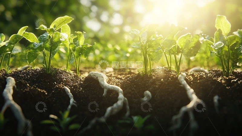 高清大图下载【趣麦麦图】阳光下的小苗10
