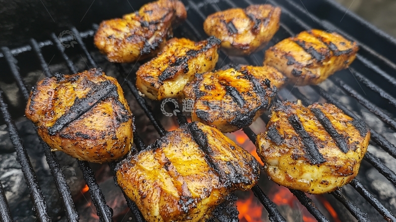 高清大图下载【趣麦麦图】炭烧美食