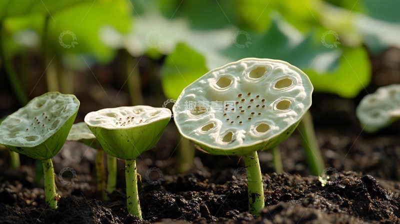 高清大图下载【趣麦麦图】新生莲蓬