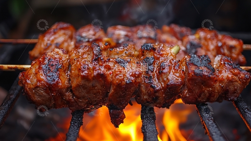 高清大图下载【趣麦麦图】炭烤碳烤烧烤小吃