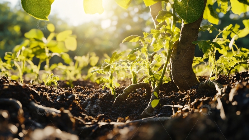 高清大图下载【趣麦麦图】阳光下的土壤1