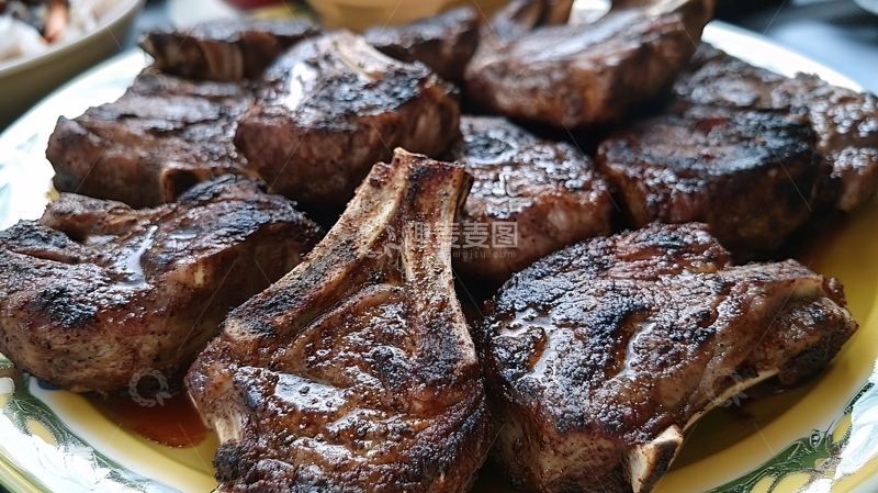 高清大图下载【趣麦麦图】家庭烤羊排