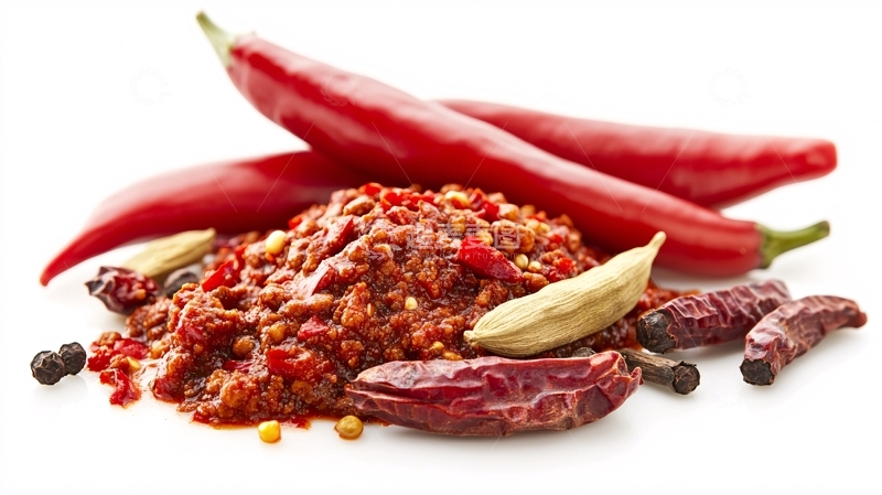 高清大图下载【趣麦麦图】辣椒酱白底图