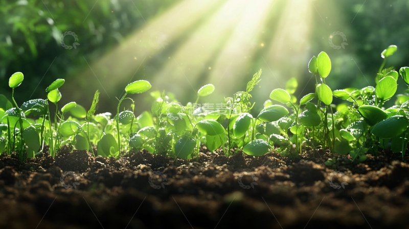 高清大图下载【趣麦麦图】阳光下的小苗12