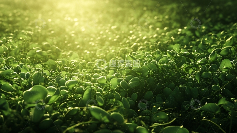 高清大图下载【趣麦麦图】逆光下的木耳菜