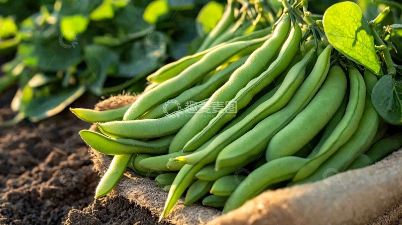 高清大图下载【趣麦麦图】豆类农产品果实豆角地5