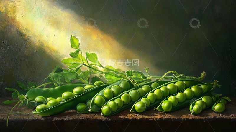 高清大图下载【趣麦麦图】豌豆创意图1