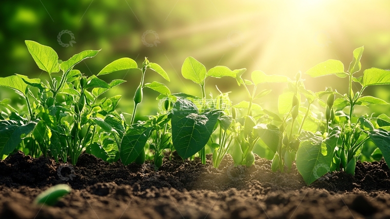 高清大图下载【趣麦麦图】阳光下的小苗14