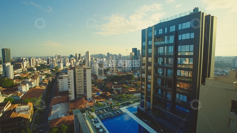 高清大图下载【趣麦麦图】城市豪宅概念城市