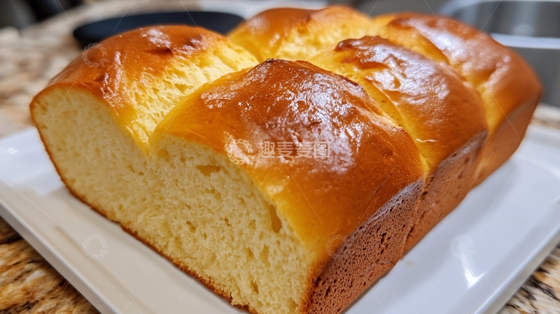 高清大图下载【趣麦麦图】黄油面包蛋糕制作过程