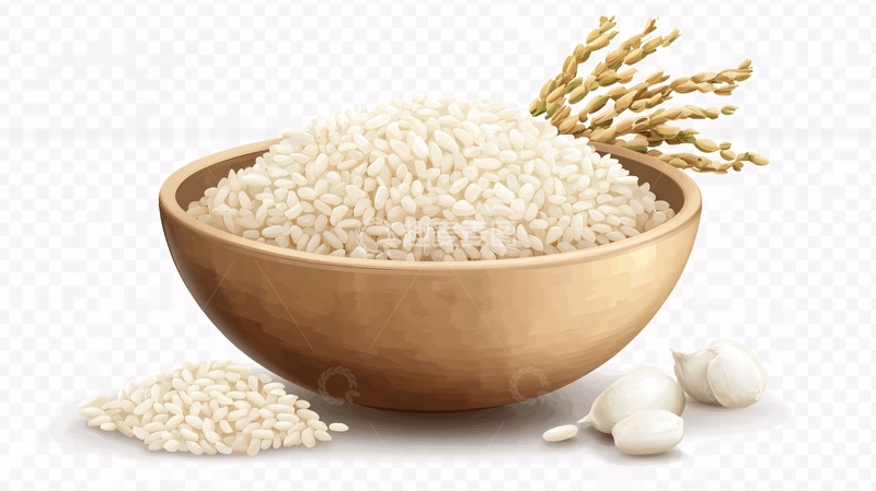 高清大图下载【趣麦麦图】手绘小麦仁