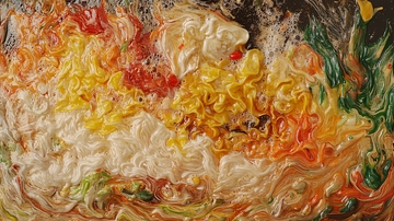 炒面与蔬菜肉片