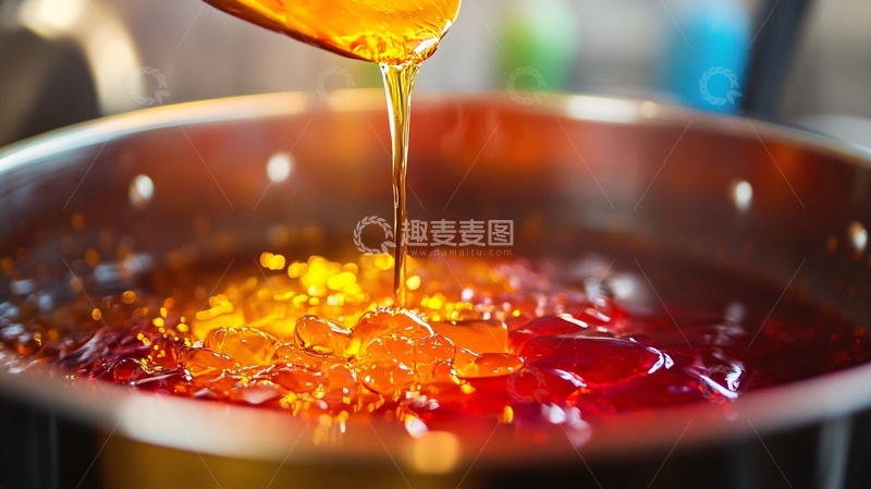 高清大图下载【趣麦麦图】红油制作过程