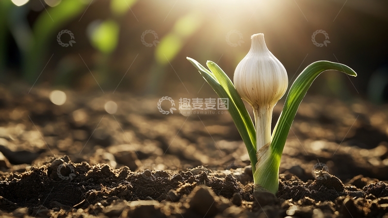 高清大图下载【趣麦麦图】逆光郁金香花骨朵3