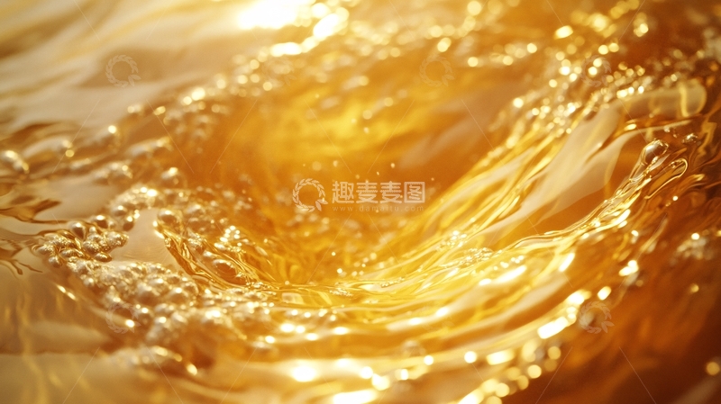 高清大图下载【趣麦麦图】-金色水面金色波涛1