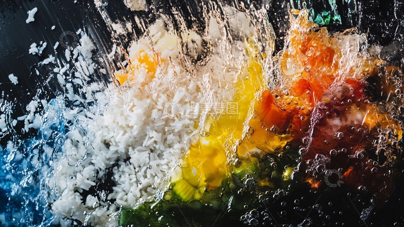 高清大图下载【趣麦麦图】水中色彩