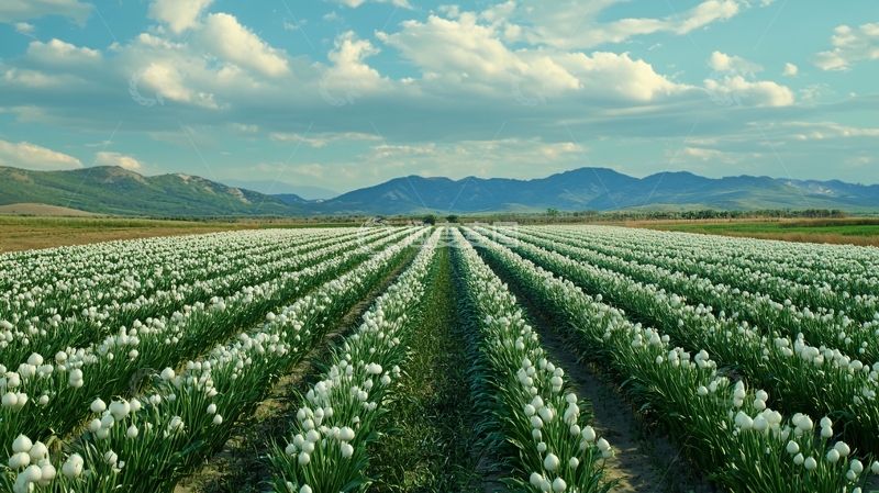 高清大图下载【趣麦麦图】郁金香漫山遍野