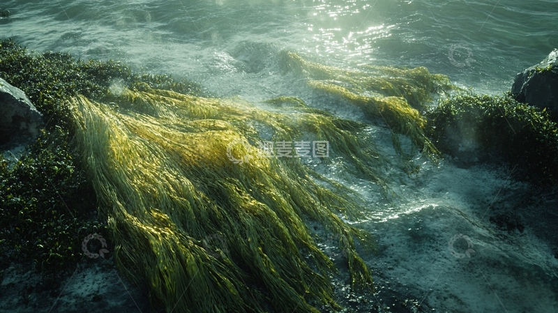 高清大图下载【趣麦麦图】龙须海菜生长