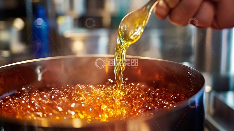 高清大图下载【趣麦麦图】熬制虾油1