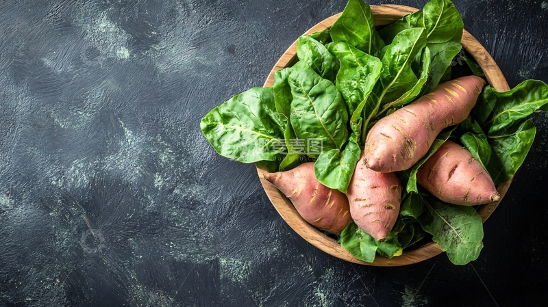 高清大图下载【趣麦麦图】俯拍红薯