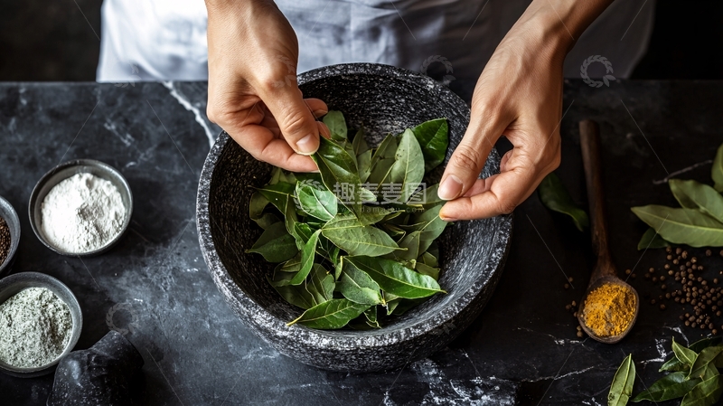 高清大图下载【趣麦麦图】艾米果制作