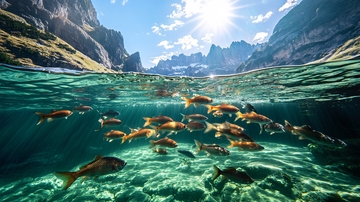 高山湖鱼群穿梭1